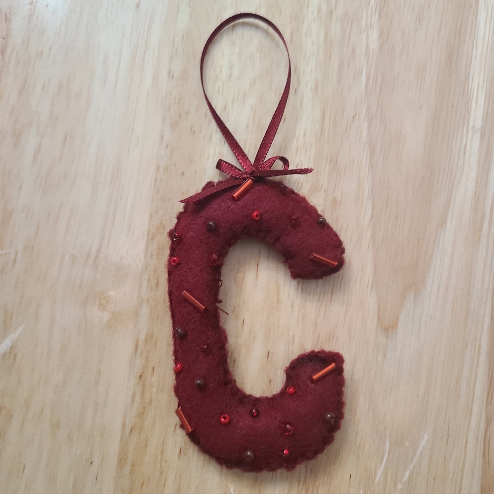 Burgandy Ornament